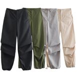 Womens High Waist Casual Jogger Pants Lightweight Breathable Fabric Spring Summer Style