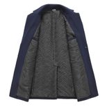 Mens Casual Overcoat Winter Warmth Suit Collar Design Cotton Blend Fabric Available in Multiple Sizes Wholesale