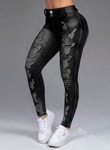 Womens Ripped Skinny Jeans Stretch Fabric Slim Fit Casual Wear Available in Multiple Sizes custom packaging