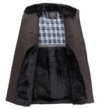 Mens Overcoat Slim Fit Thickened with Large Fur Collar Business Casual Available in Multiple Sizes Wholesale