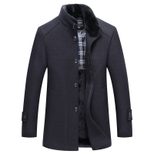 Mens Overcoat Slim Fit Thickened with Large Fur Collar Business Casual Available in Multiple Sizes Wholesale