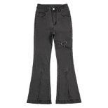 High Waist Flared Jeans for Women Slim Fit Stretch Denim Spring Fashion fast shipping