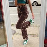 High Waist Tie Dye Straight Leg Jeans for Women Casual Street Style Available in S M L Wholesale Supply