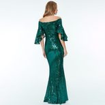 Sequin Evening Dress Elegant Long Gown Party or Formal Event Available in Multiple Sizes Wholesale Supply