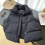 Womens Down Vest Jacket Stylish Stand Collar Sleeveless Design Autumn Winter Fashion