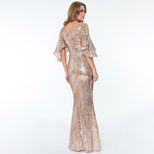 Sequin Evening Dress Elegant Long Gown Party or Formal Event Available in Multiple Sizes Wholesale Supply