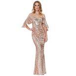 Sequin Evening Dress Elegant Long Gown Party or Formal Event Available in Multiple Sizes Wholesale Supply