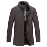 Mens Overcoat Slim Fit Thickened with Large Fur Collar Business Casual Available in Multiple Sizes Wholesale