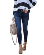 Womens Stretchy Mid Rise Slim Fit Denim Ankle Pants Casual Everyday Wear Available in Multiple Sizes Wholesale