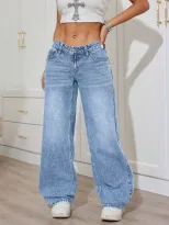 Low Rise Womens Denim Jeans Casual Fit Blue Available in Multiple Sizes Wholesale bulk order customizable