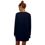 Womens Long Sleeve Graphic Sweatshirt Loose Fit Casual Style Halloween Theme ready to ship