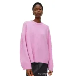 Womens Oversized Pullover Sweater Soft Thick Cashmere Blend Round Neck Long Sleeve Fall Winter Casual Wear Wholesale