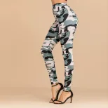 Womens Casual Pants Retro Printed Pencil Trousers Slim Fit Apricot Color ready to ship