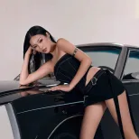 Womens Sexy Strapless Asymmetrical Top Slim Fit Trendy American Street Style Matching Bodycon Mini Skirt Set