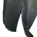 High Waist Denim Skirt for Women Loose Fit with Side Pockets Long Straight Style Casual Spring Autumn Wear