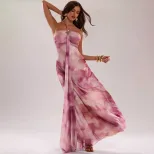 Tie Dye Backless Bodycon Dress for Women Summer Fashion Available in Pink Wholesale Sizes S to L factory direct