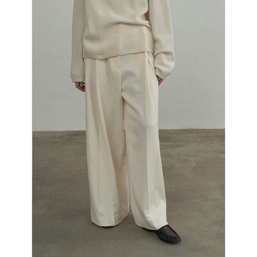Wide Leg Casual Pants for Women Long Length Mid Rise Loose Fit Comfortable Fall Wear