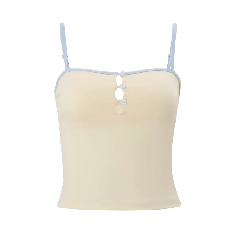 Summer Womens Casual Outfit Set Stylish Camisole Top and Low Waist Bodycon Skirt Available in Yellow and Blue Wholesale
